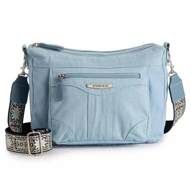 Stone Mountain Festival Denim Hobo Crossbody