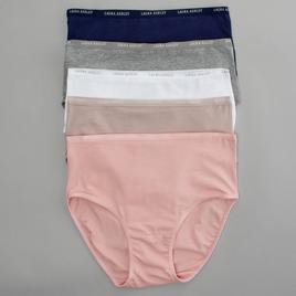 Womens Laura Ashley® 5pk. Brief Panties LS9221-5PKOT