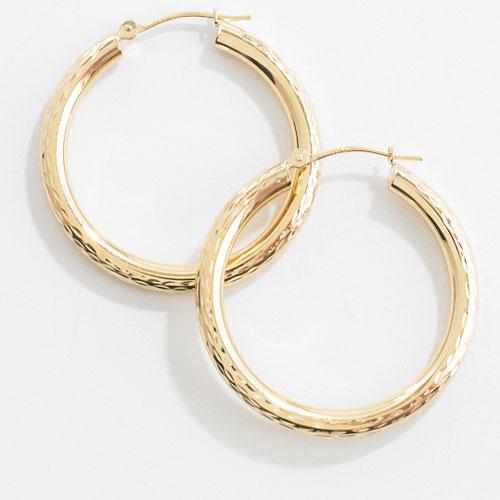 Candela 14kt. Yellow Gold Hoop Earrings