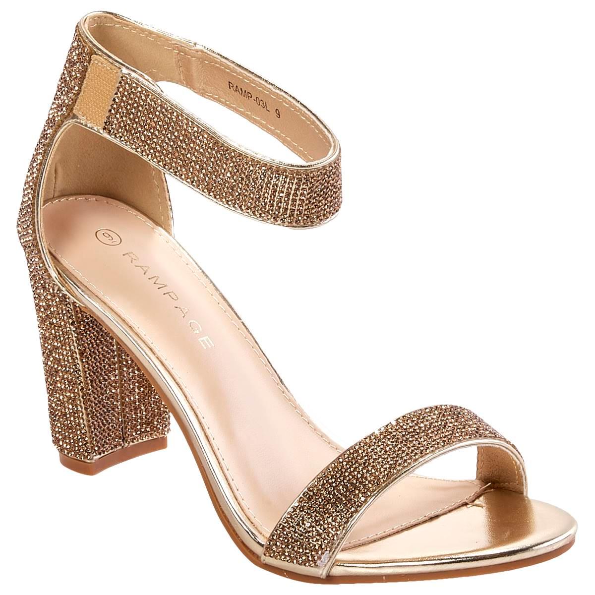 Womens Rampage Glitter Slingback Heels