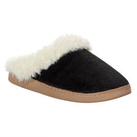 Womens Nanette Lepore Quilted Fuzzy Slip Ons