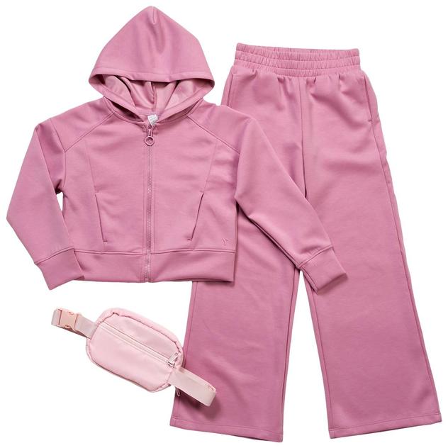 Girls (7-14) Yogalicious® 3pc. Jacket & Wide Leg Pants Set