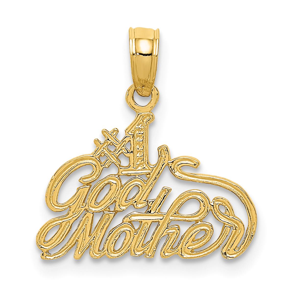 Gold Classics(tm) 14kt. #1 Godmother Pendant