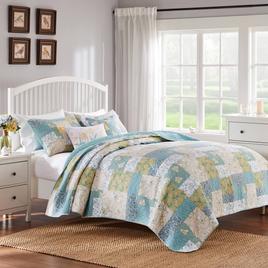 Greenland Home Fashions(tm) Evangeline Floral Reversible Quilt Set