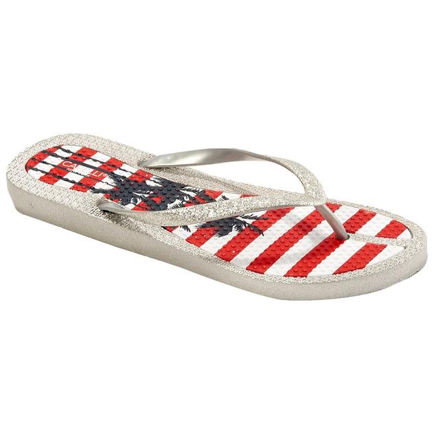 Womens Capelli New York Americana Palms Jelly Flip Flops