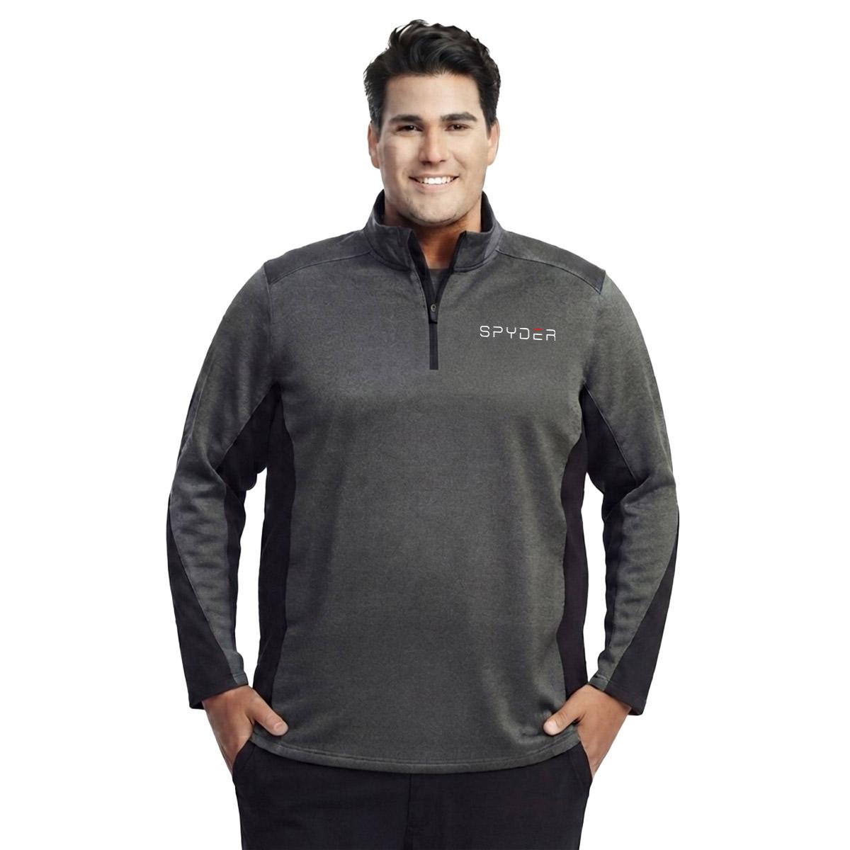 Mens Big & Tall Spyder 1/4 Zip Long Sleeve Shirt
