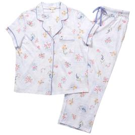 Womens Laura Ashley(R) Short Sleeve Capri Pajama Set