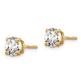 Pure Fire 14kt Gold Certified 1ctw. Diamond Screw Back Earrings