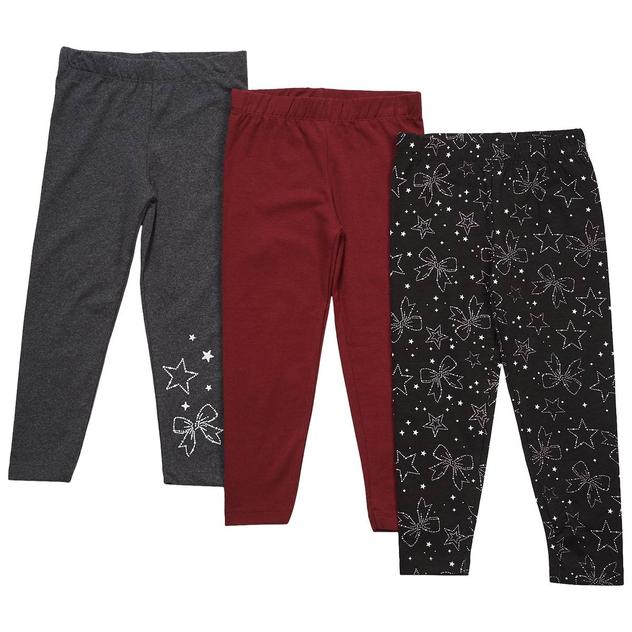 Girls (4-6x) Star Ride® 3pk. Constellation Bow & Star Leggings