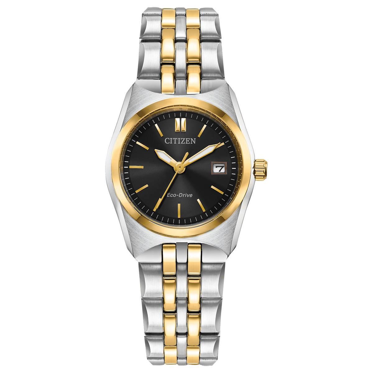 Womens Citizen(R) Corso Black Dial Bracelet Watch - EW2299-50E