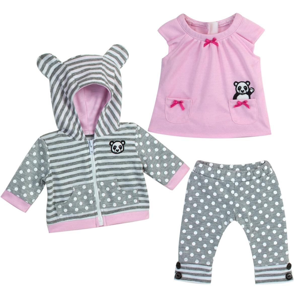 Sophia's(R) 3pc. Panda Hooded Sweatshirt &amp; Leggings Set