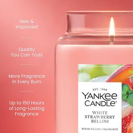 Yankee Candle® White  Strawberry Bellini 22oz. Jar Candle