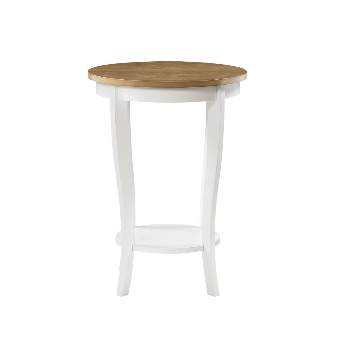 Convenience Concepts American Heritage Two-Tone Round End Table