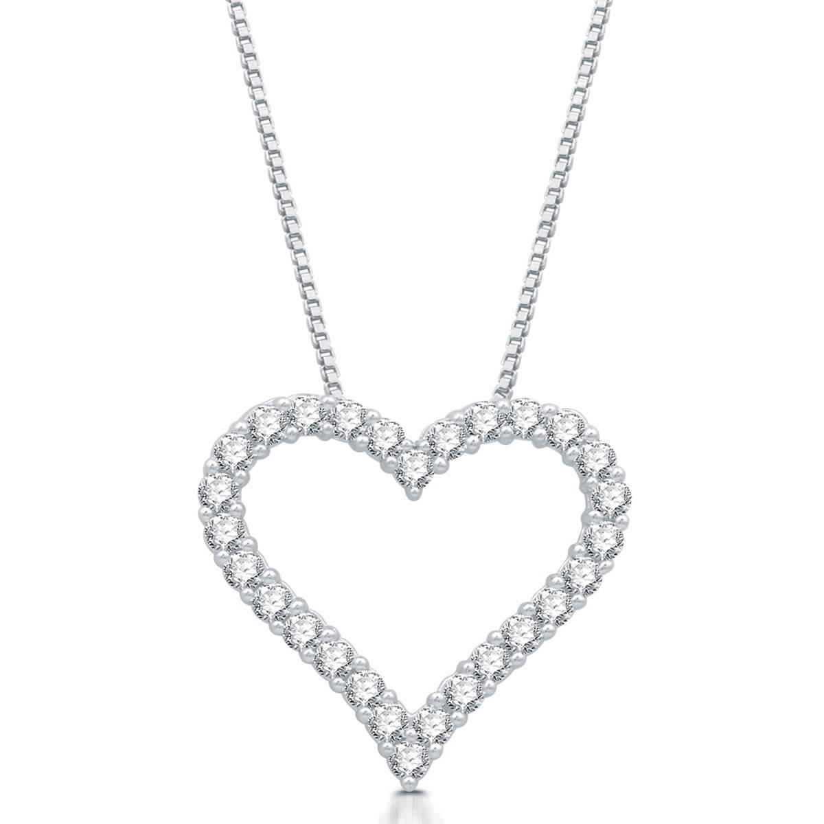 Nova Star(R) 1ctw. Lab Grown Diamond Heart Shape Pendant