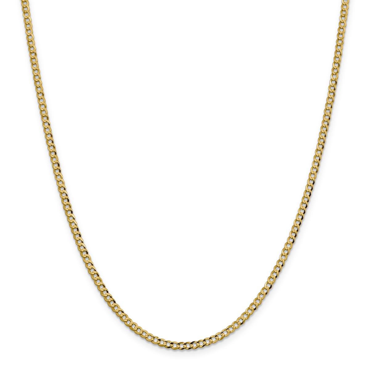 Gold Classics™ 3.1mm. Solid Polished Light Cuban Bracelet