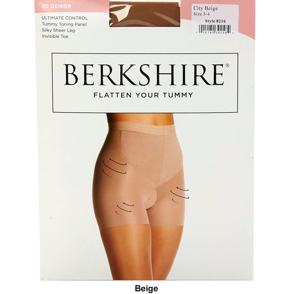 Womens Berkshire Flat Tummy Silky Sheer Shaping Pantyhose