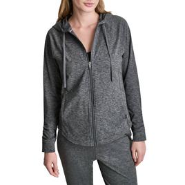 Womens DKNY Sport Spacedye Full Zip Hoodie With Pockets