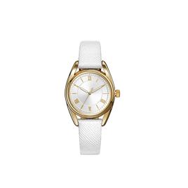 Womens Gold-Tone Round Light Grey Dial Watch - 14891G-07-B03