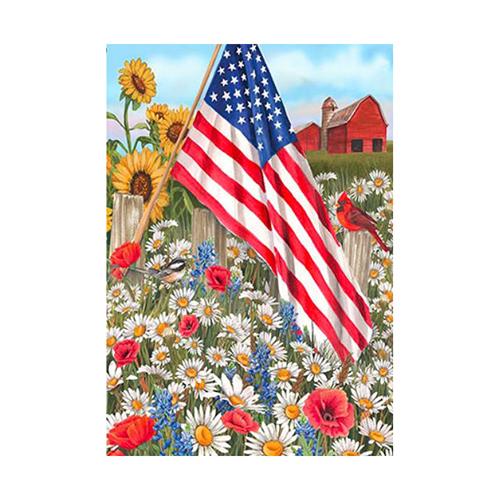 Briarwood Lane America the Beautiful Summer House Flag