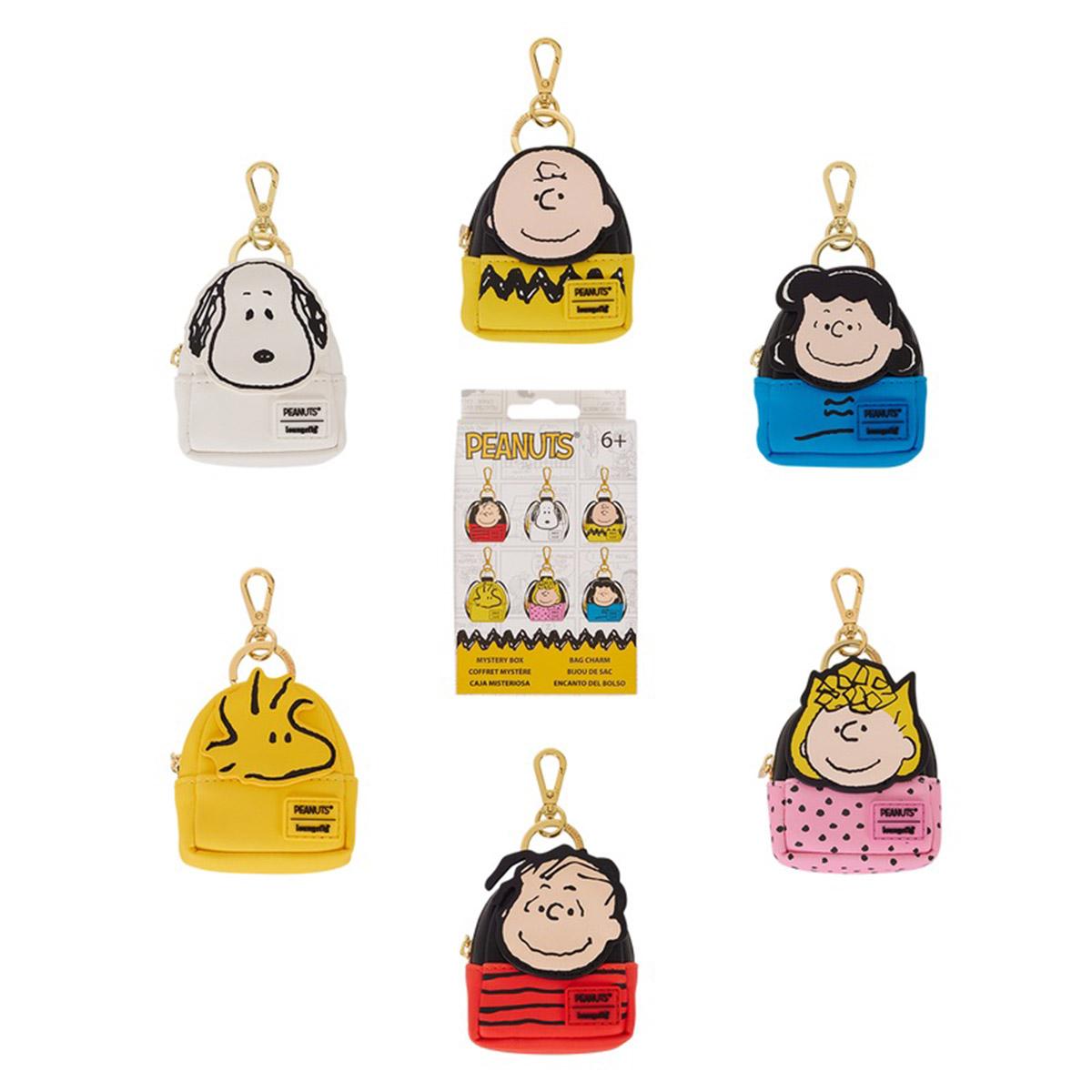 Womens Loungefly Peanuts Mystery Mini Bp Charms