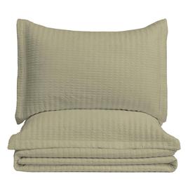 FreshFolds 3pc. Premium Solid Microfiber Quilt Set