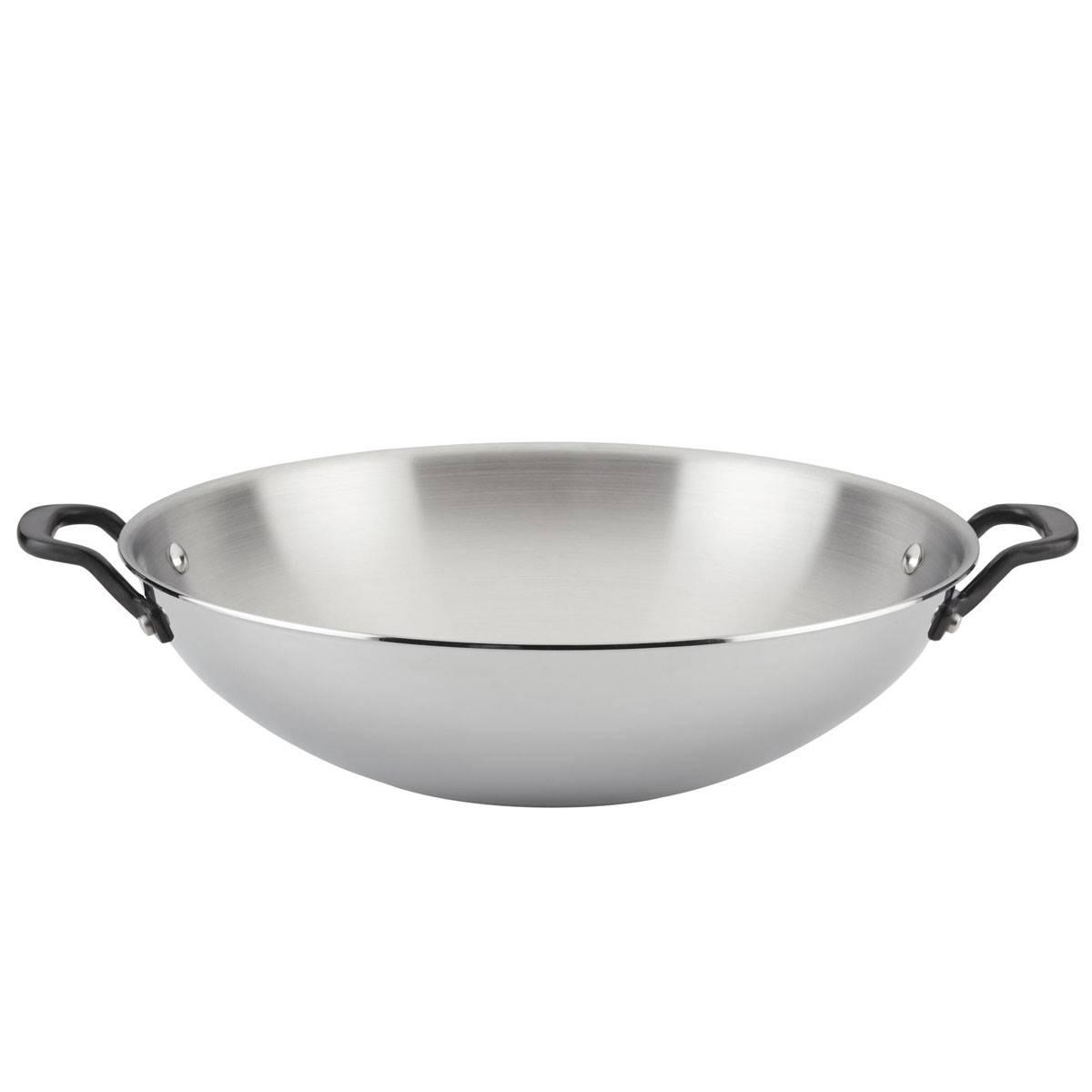 KitchenAid(R) 15in. 5-Ply Clad Stainless Steel Wok