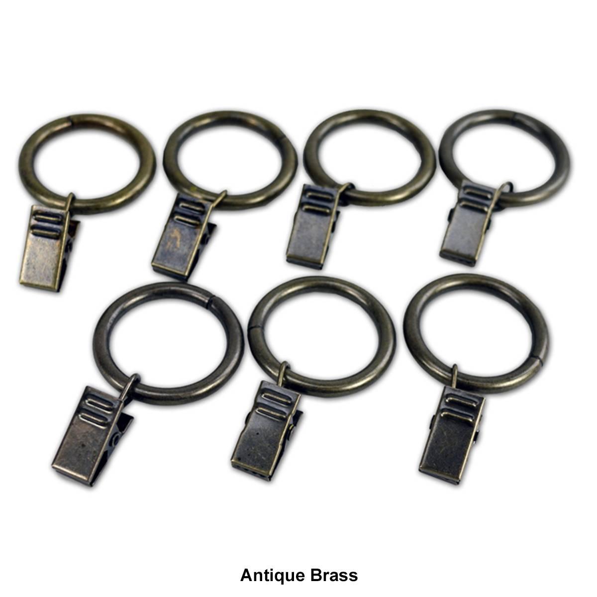 Clip Rings for 5/8-3/4in. Curtain Rod