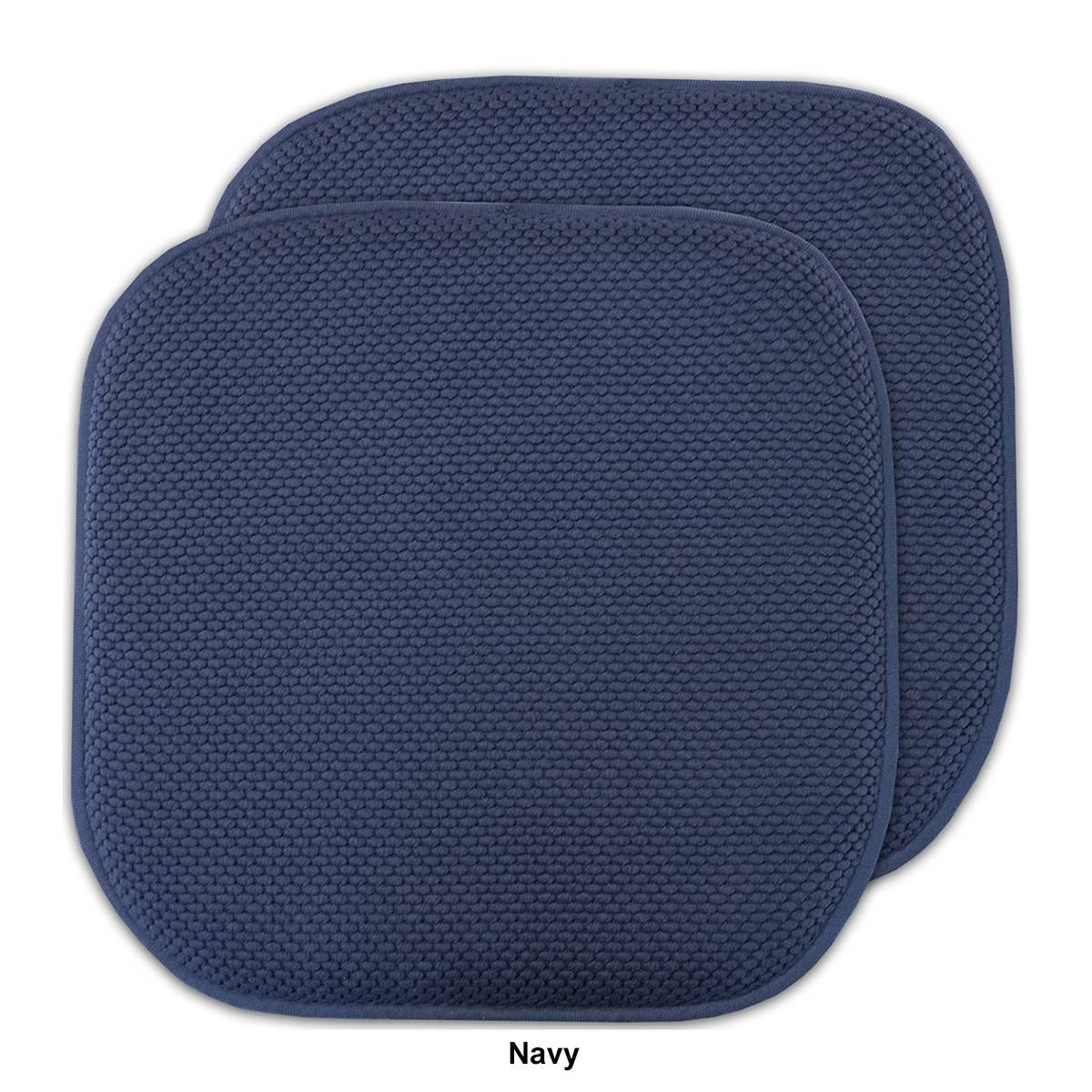 Sweet Home Collection Honeycomb Memory Foam Non-Slip Chair Pad