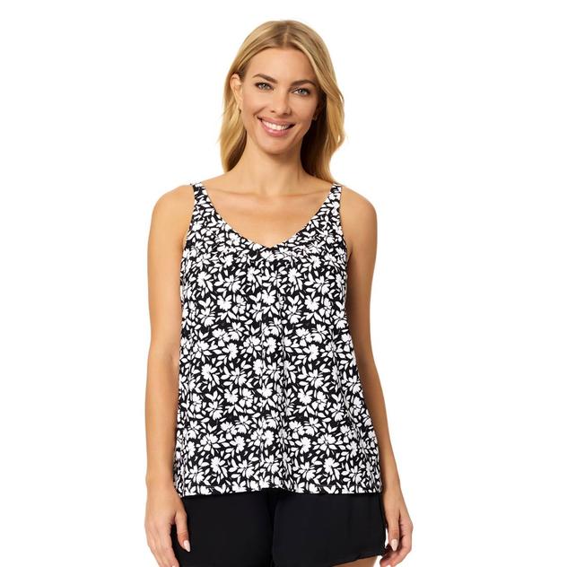 Womens Leilani Summer Bora Bora Floral Tankini Swim Top