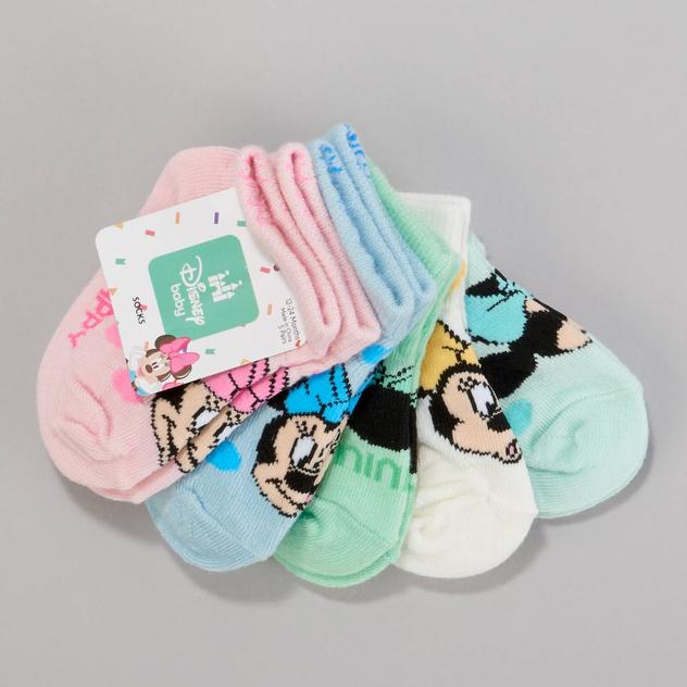 Baby Girl (12-24M) Disney 5pk. Minnie & Dot Shorty Socks