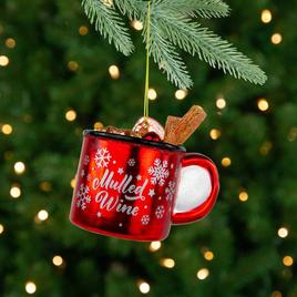 Northlight Seasonal 3.75in. Mulled Wine Glass Christmas Ornament