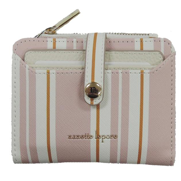 Womens Nanette Lepore Leza Stripe Bi-Fold Wallet