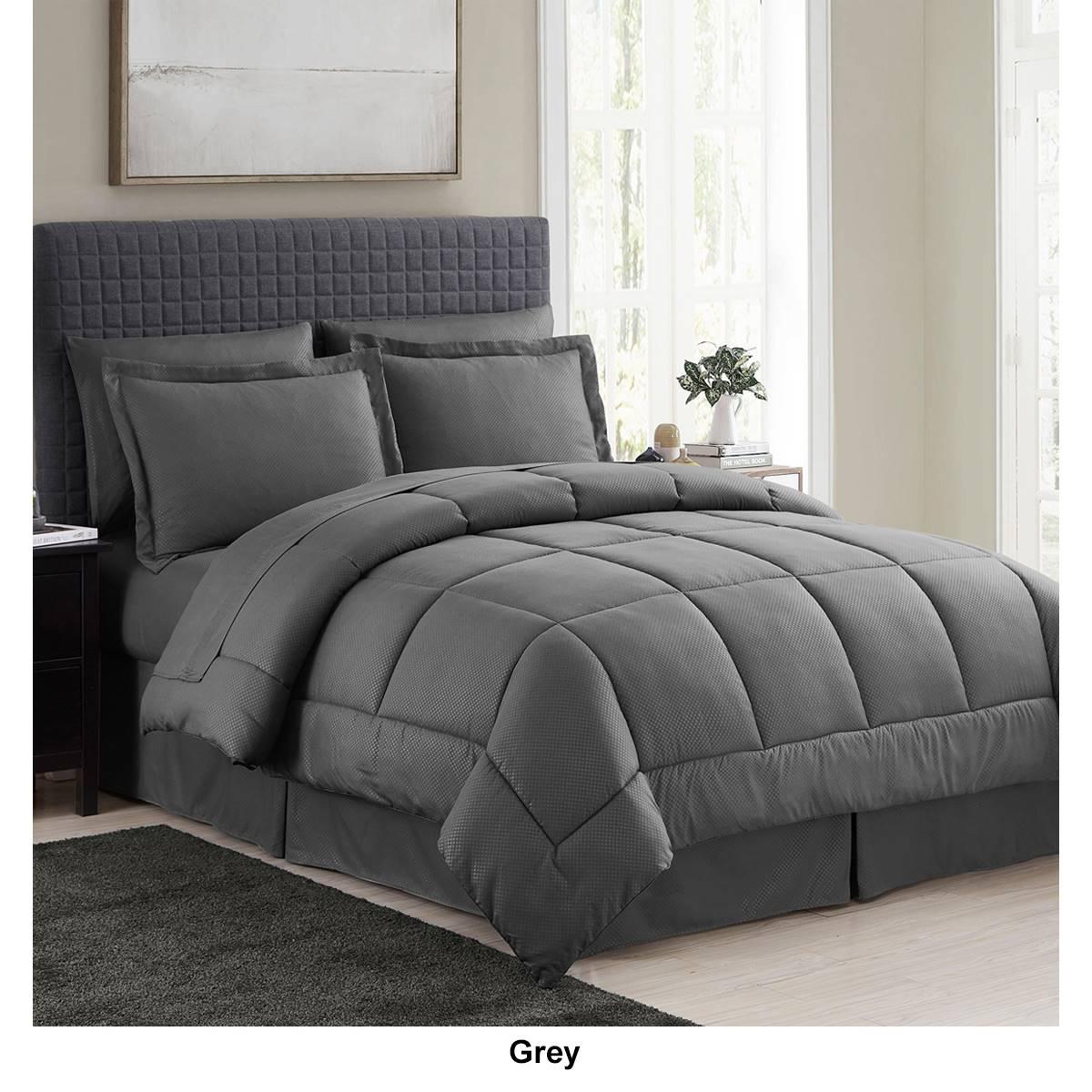Sweet Home Collection 8pc. Checkered All Season Bed-in-A-Bag Set