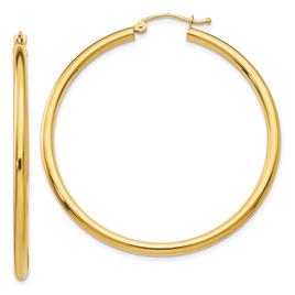 Gold Classics(tm) 14kt. Gold 2.5mm Hoop Earrings