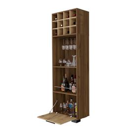 FM FURNITURE Aubree Mahagony Corner Bar Cabinet