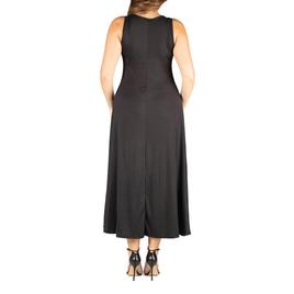 Plus Size 24/7 Comfort Apparel A-Line Tank Maxi Dress