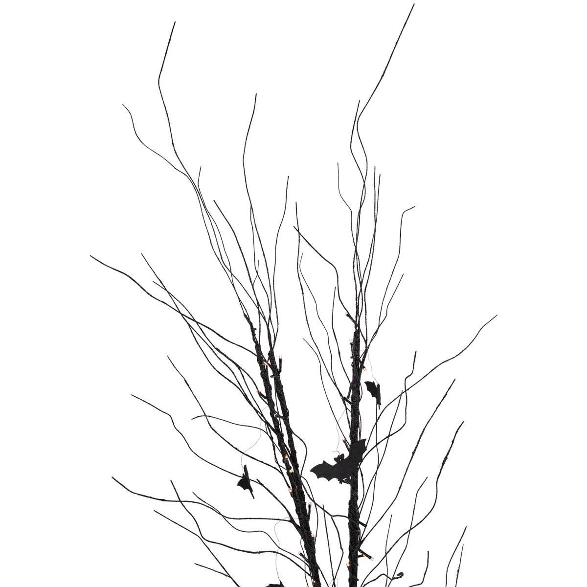 Northlight Seasonal 50in. LED Halloween Branch Tree w/ Bats