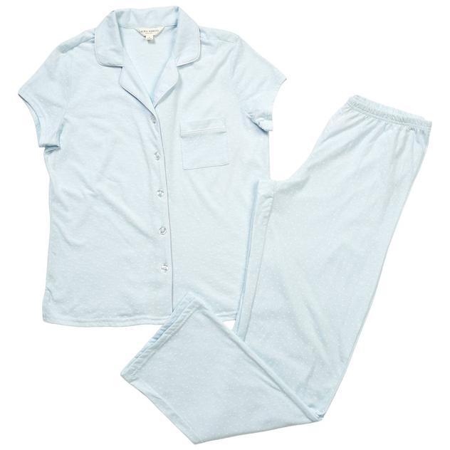 Womens Laura Ashley® Short Sleeve Hearts Pajama Set
