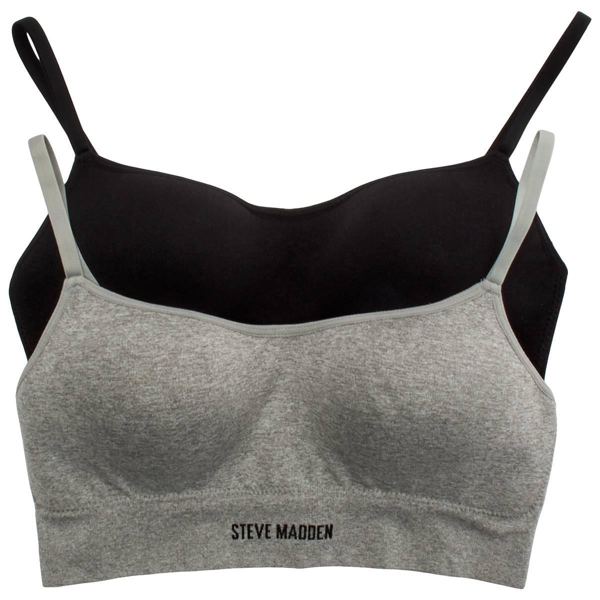 Womens Steve Madden 2pk. Molded Cup Wire-Free Bra SM58253A2