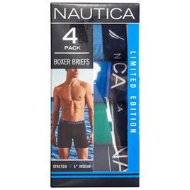 Mens Nautica 4pk. Boxer Briefs - Blue/Green