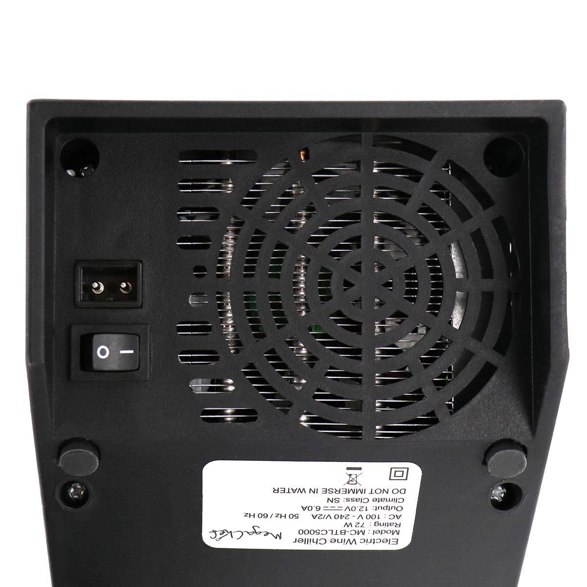 MegaChef Electric Black Wine Chiller w/ Digital Display