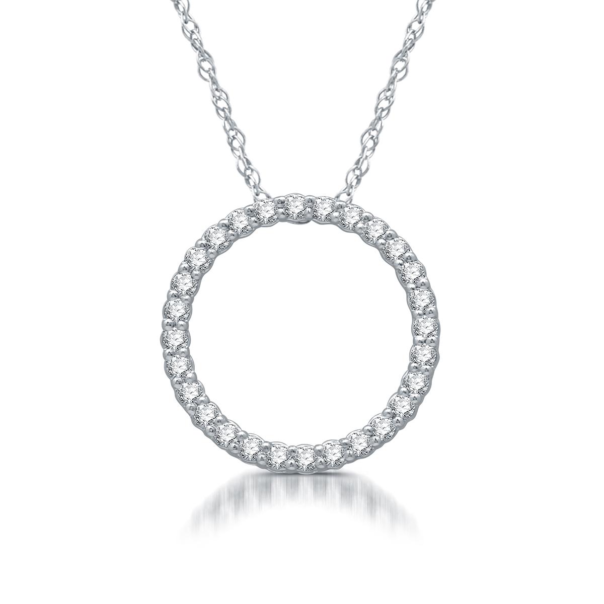 Nova Star(R) Sterling Silver 1/4ctw. Lab Grown Diamond Pendant