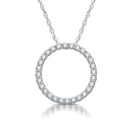 Nova Star(R) Sterling Silver 1/4ctw. Lab Grown Diamond Pendant