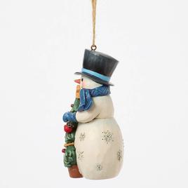Jim Shore Snowman with Tree Christmas Ornament