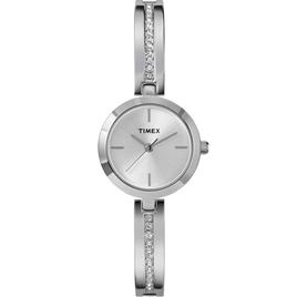 Womens Timex Silver Main Street 25mm Bracelet Watch - TW2W96100JT