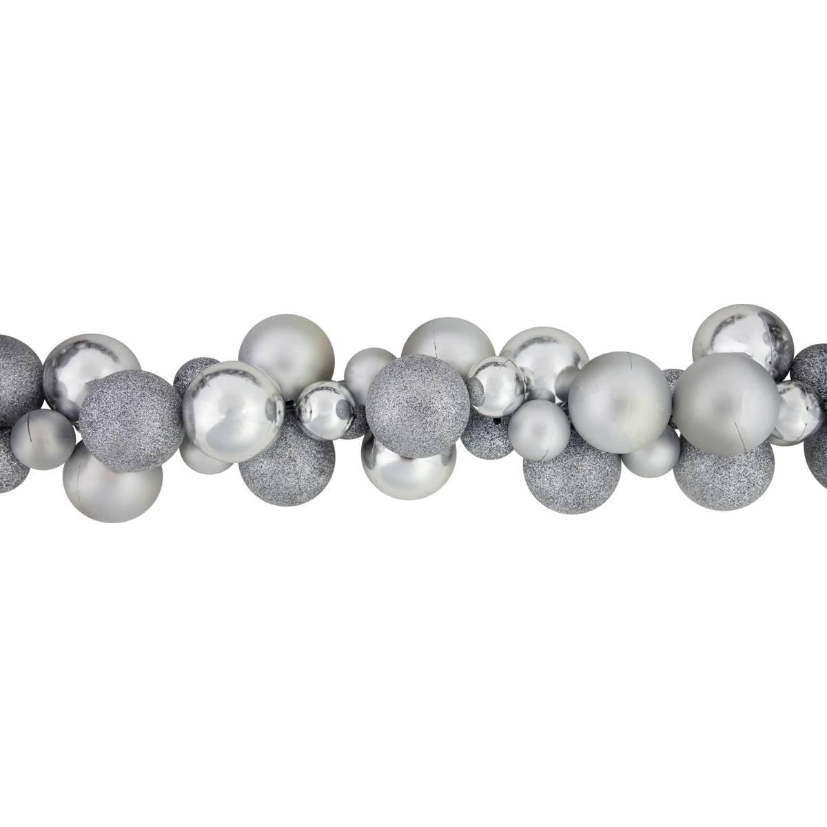 Northlight Seasonal 6ft. Shatterproof Silver Christmas Garland