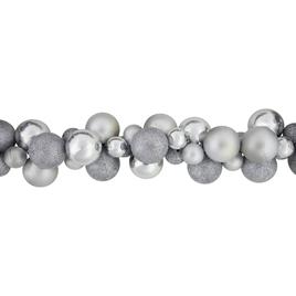 Northlight Seasonal 6ft. Shatterproof Silver Christmas Garland