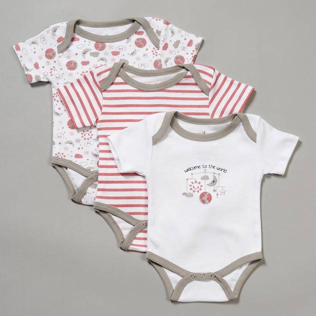 Baby Girl (NB-9M) Tales & Stories Welcome to the World Bodysuits