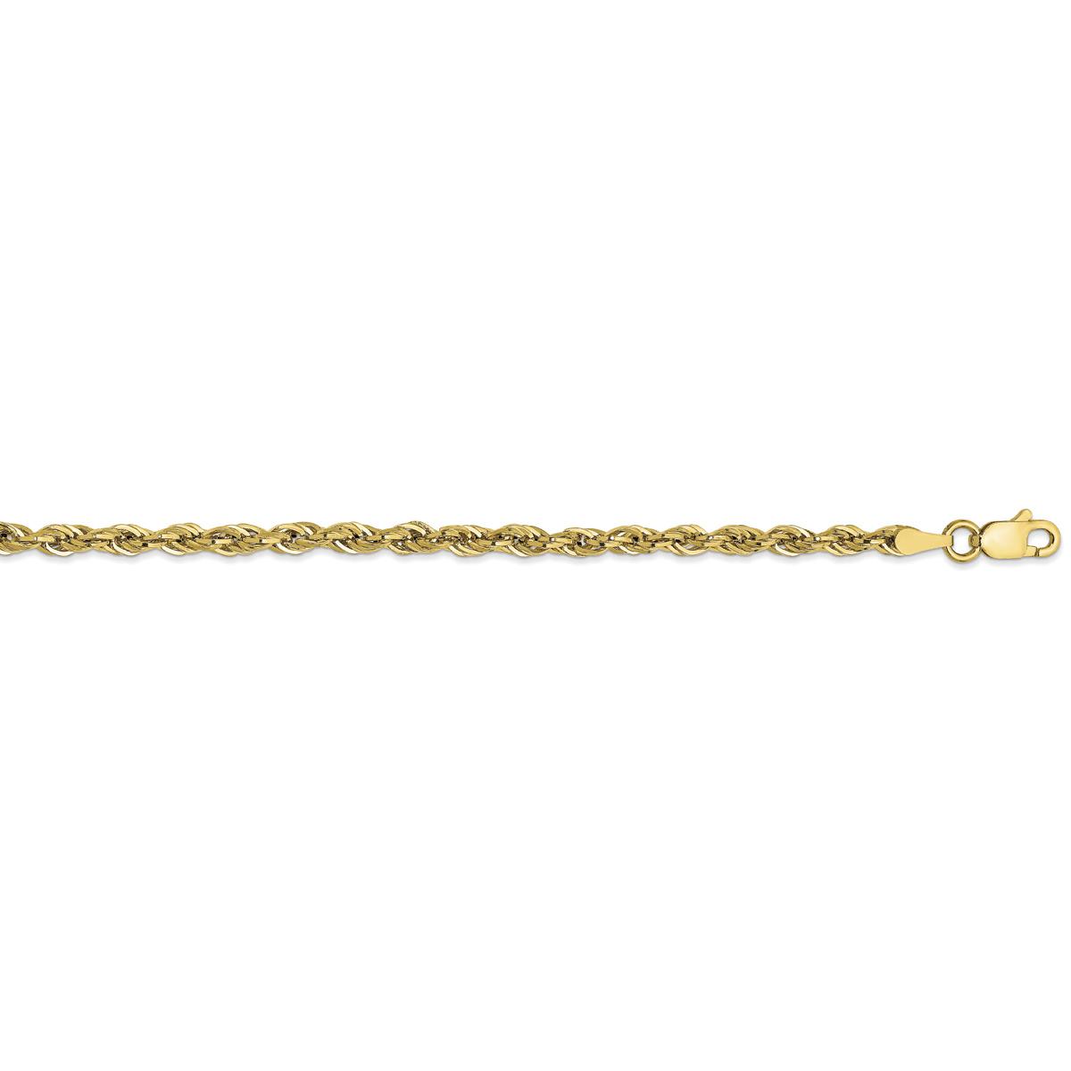 Gold Classics(tm) 10kt. 16in. Semi-Solid Rope Chain Necklace
