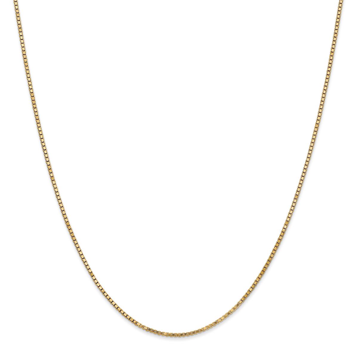 Gold Classics(tm) 1.3mm. 14kt. Gold Box Chain Necklace